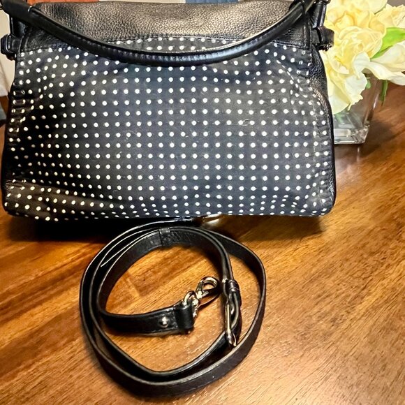 Kate Spade Cobble Hill Little Minka Dot Black Leather Convertible Crossbody Bag - Picture 4 of 14